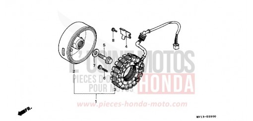 GENERATOR XRV750N de 1992