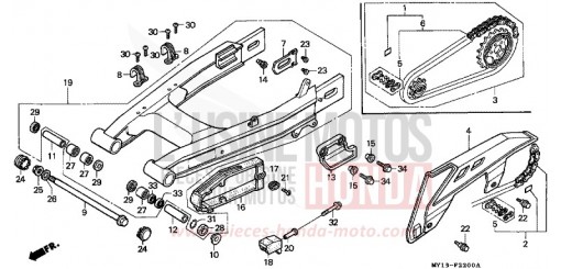 SCHWINGE/KETTENGEHAEUSE XRV750P de 1993