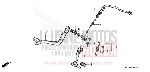 PEDAL XRV750R de 1994
