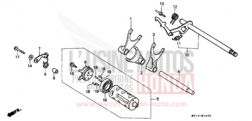 SCHALTTROMMEL XRV750R de 1994