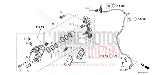 VORDERRAD-BREMSSATTEL NC750XAM de 2021