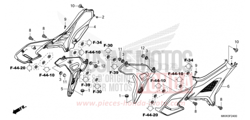 SEITENABDECKUNG NC750XAM de 2021