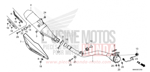 ABGAS-SCHALLDAEMPFER NC750XAM de 2021