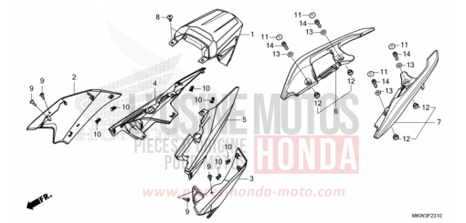 SITZVERKLEIDUNG NC750XAM de 2021