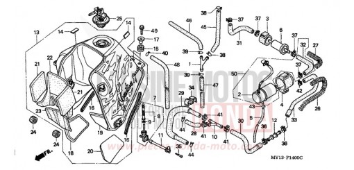 KRAFTSTOFFTANK/KRAFTSTOFFPUMPE XRV750V de 1997
