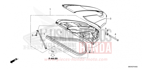 GEPAECKRAUMDECKEL NC750XAM de 2021