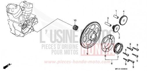 ANLASSERKUPPLUNG XRV750W de 1998