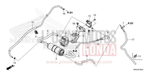 AKTIVKOHLEBEHAELTER NC750XAM de 2021