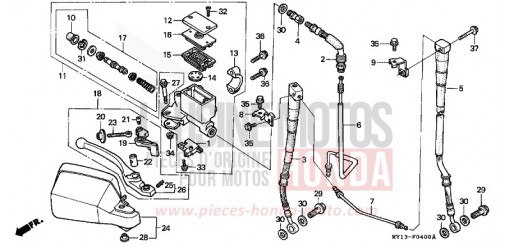 VORDERRADBREMSE XRV750Y de 2000