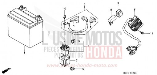BATTERIE XRV750Y de 2000