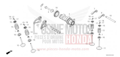 NOCKENWELLE/VENTIL CRF450RP de 2023