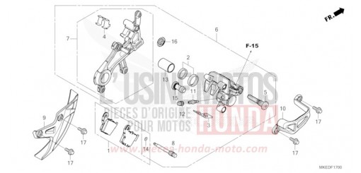 HINTERRAD-BREMSSATTEL CRF450RP de 2023