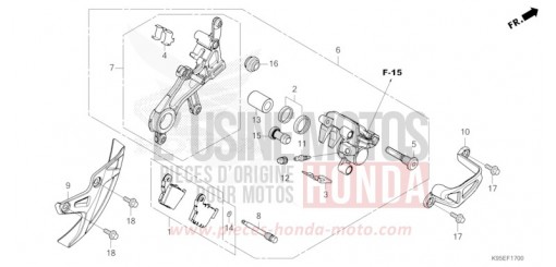 HINTERRAD-BREMSSATTEL CRF250RP de 2023