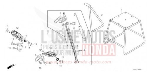STUFE/STAENDER CRF250RP de 2023
