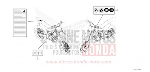 WARNETIKETT CRF250RP de 2023