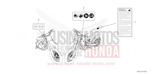 WARNETIKETT CRF450RP de 2023