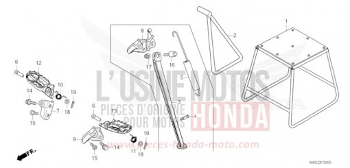 STUFE/STAENDER CRF450RXP de 2023