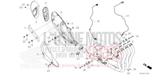 ABGAS-SCHALLDAEMPFER CB1000RAP de 2023