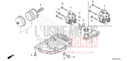 OELWANNE/OELPUMPE NC750XAM de 2021