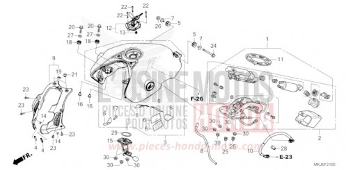 KRAFTSTOFFTANK/KRAFTSTOFFPUMPE CB1000RAP de 2023