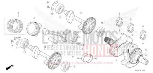 VILEBREQUIN/PISTON NC750XDP de 2023