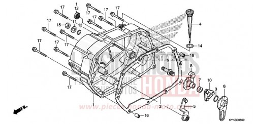 KURBELGEHAEUSEABDECKUNG CRF110FH de 2017