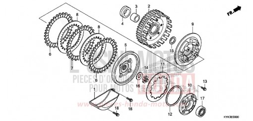 KUPPLUNG CRF110FH de 2017