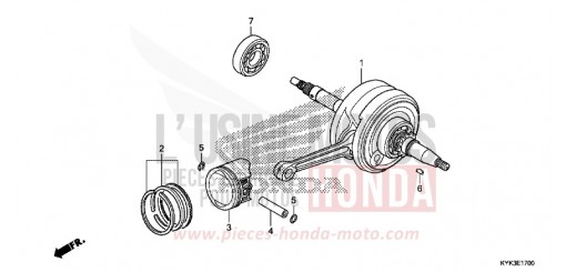 KURBELWELLE/KOLBEN CRF110FH de 2017