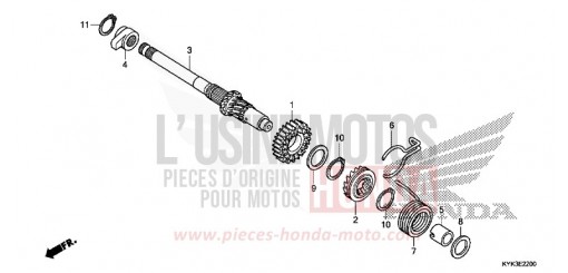 KICKSTARTERSPINDEL CRF110FH de 2017