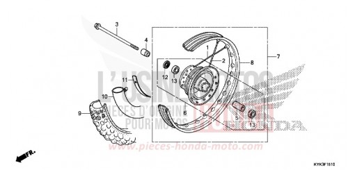 VORDERRAD CRF110FH de 2017