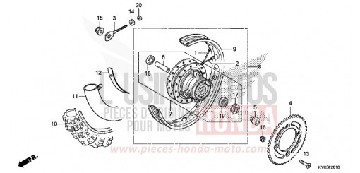 HINTERRAD CRF110FK de 2019