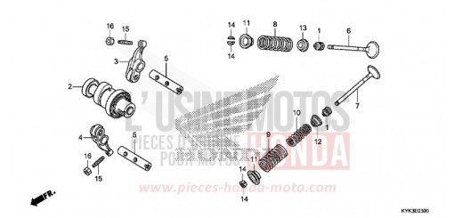 NOCKENWELLE/VENTIL CRF110FN de 2022