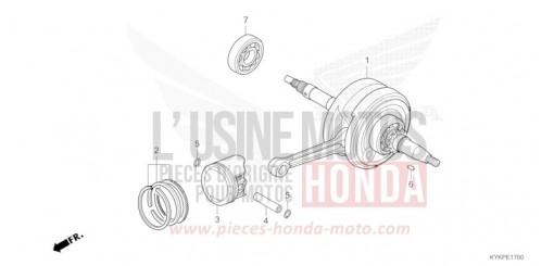 KURBELWELLE/KOLBEN CRF110FP de 2023