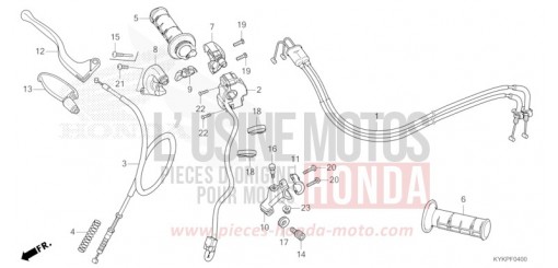 HEBELGRIFF/SCHALTER/KABEL CRF110FP de 2023