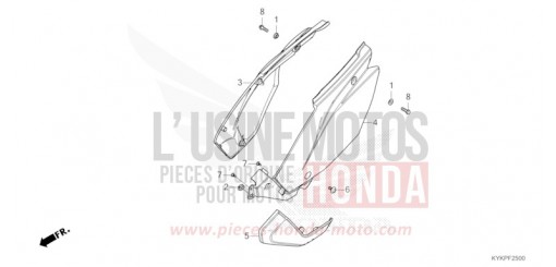 SEITENABDECKUNG CRF110FP de 2023