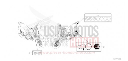 WARNETIKETT CRF110FP de 2023