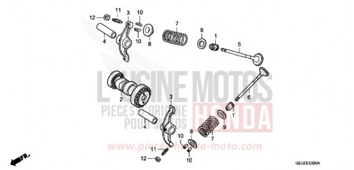 NOCKENWELLE/VENTIL CRF50F5 de 2005