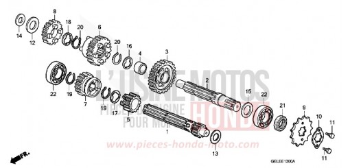 GETRIEBE CRF50F5 de 2005