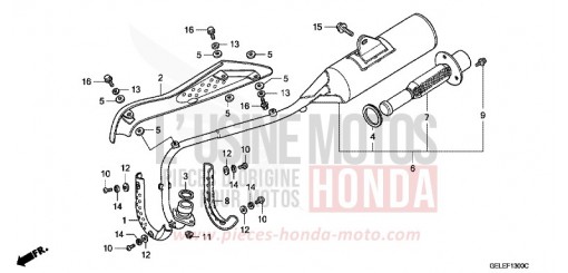 ABGAS-SCHALLDAEMPFER CRF50F9 de 2009