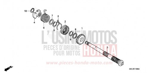 KICKSTARTERSPINDEL CRF50FA de 2010