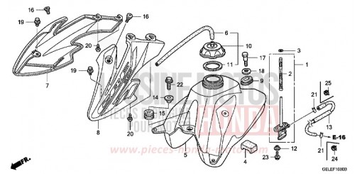 KRAFTSTOFFTANK CRF50FB de 2011