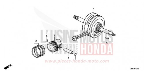 KURBELWELLE/KOLBEN CRF50FC de 2012