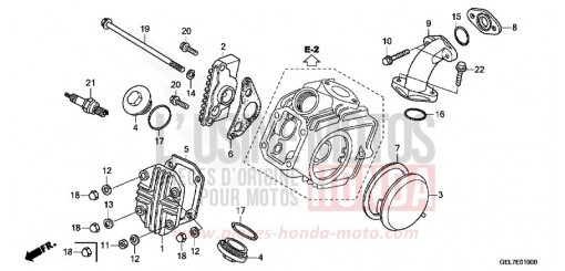 ZYLINDERKOPFDECKEL CRF50FD de 2013