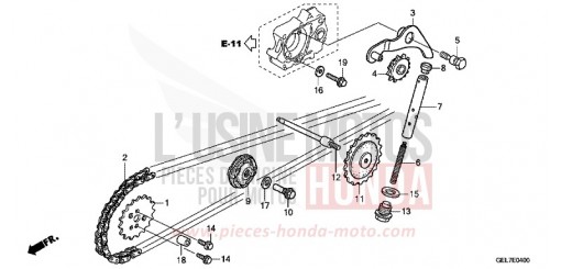 NOCKENWELLENKETTE/SPANNVORRICHTUNG CRF50FD de 2013