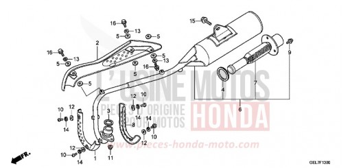 ABGAS-SCHALLDAEMPFER CRF50FE de 2014