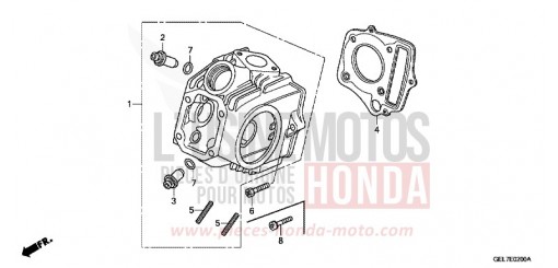 ZYLINDERKOPF CRF50FH de 2017