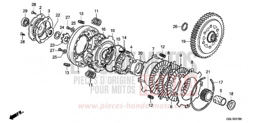 KUPPLUNG CRF50FH de 2017