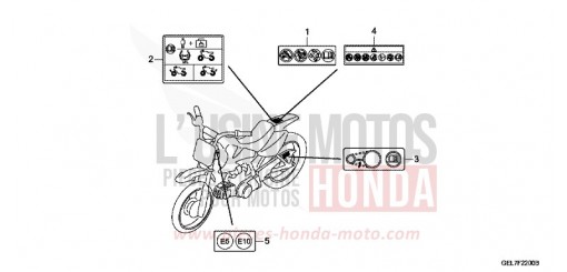 WARNETIKETT CRF50FH de 2017