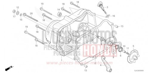 KURBELGEHAEUSEABDECKUNG CRF50FP de 2023