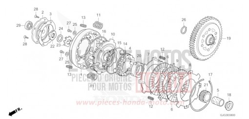 KUPPLUNG CRF50FP de 2023